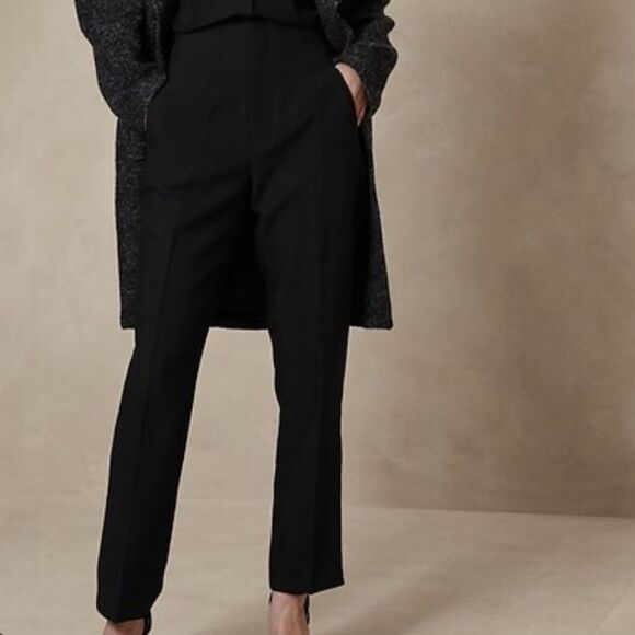 Banana Republic Pants - BANANA REPUBLIC Ultra High-Rise Tapered Pant, Black, Size 6 Petite